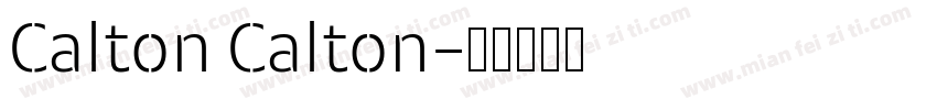 Calton Calton字体转换